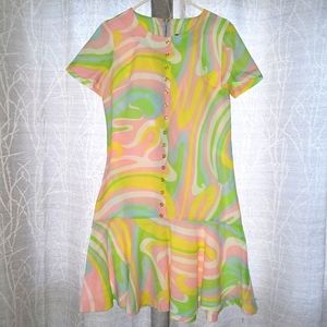 VINTAGE Summer Dress Retro Sheer Fabric - Excellent Condition!